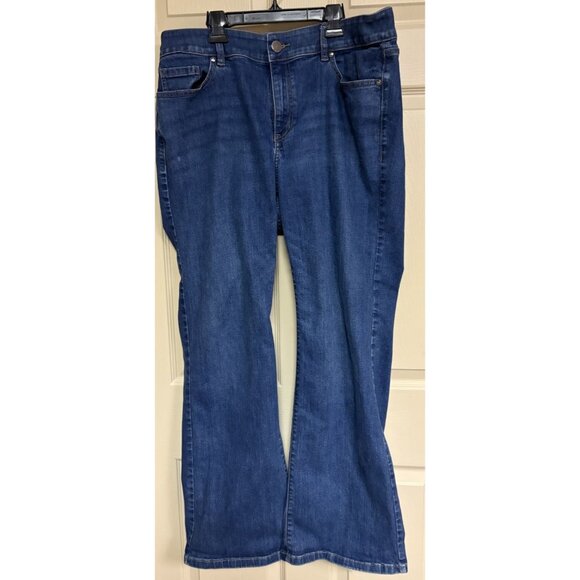 Lane Bryant Denim - Lane Bryant Jeans Womens Size 16R Dark Blue Bootcut Curvy
